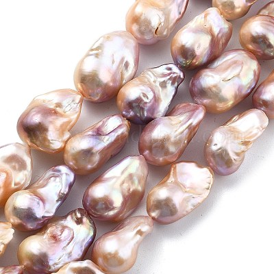 Натуральные нити нуклеированных грушевидных бусин PEAR-B004-15M-06C-1