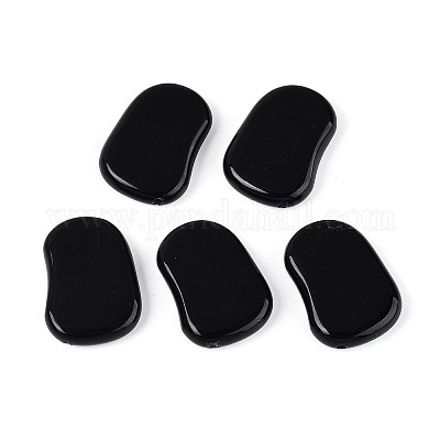 Натуральный черный бисер камень&nbsp;G-N360-10A-01-1