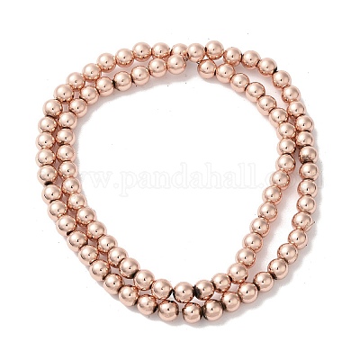 Гальванические нити синтетических магнитных гематитовых бусин G-I364-D01-RG-1