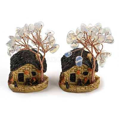 Орнамент модели из смолы и опалита DJEW-Z001-01G-1