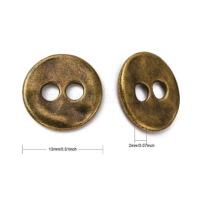 Пуговицы тибетскго стиля TIBE-R178-AG-LF-1