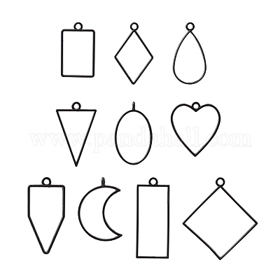 Подвески из сплава с открытой спиной PALLOY-YWC0002-02EB-1