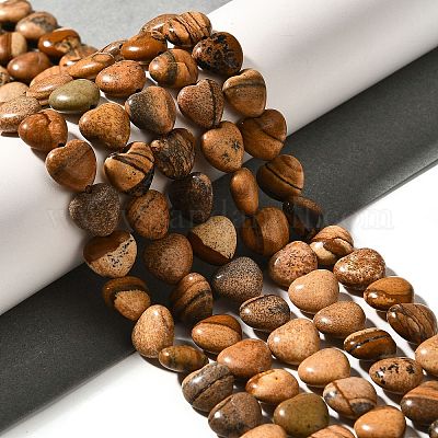 Естественного изображения яшмы бисер нитей G-R190-10mm-49-1