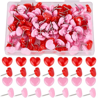 Пластиковая кнопка в форме сердца FIND-WH20003-88C-1