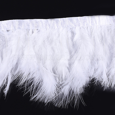 Обрезка бахромы из индюшатых перьев FIND-T037-03N-1