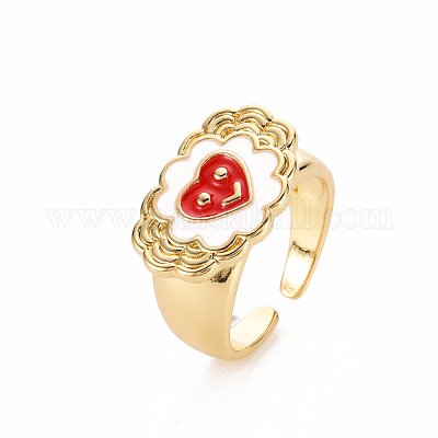 Манжеты из латуни с эмалью RJEW-S045-121-NR-1