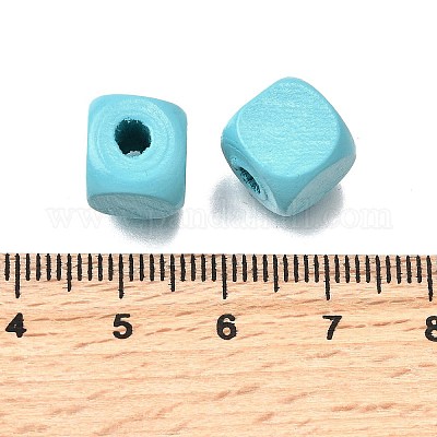 Спрей окрашены деревянные бусины WOOD-P021-01C-26-1