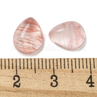 Вишневого кварцевого стекла кабошонов G-Q173-02C-22-1