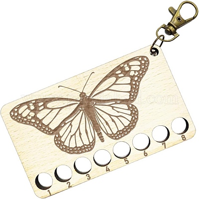 8-позиционные деревянные лотки для хранения ниток для вышивания TOOL-WH0056-028-1