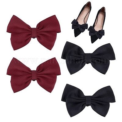 Silk Bow Shoe Clips