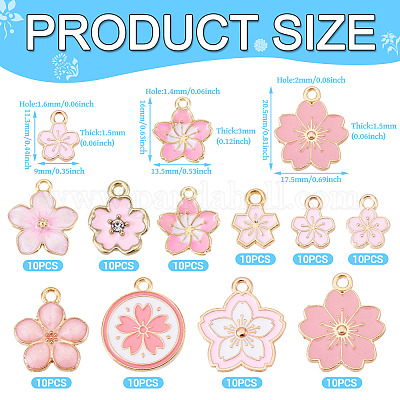 100шт 10 стиля сплава эмалевые подвески ENAM-TA0003-04-1