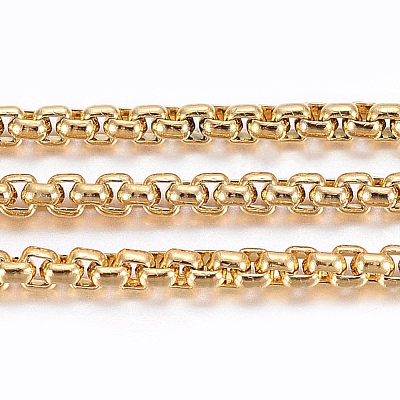 Ионное покрытие (ip) 304 нержавеющая сталь венецианские цепи/цепи коробчатого типа CHS-H016-02G-10M-1