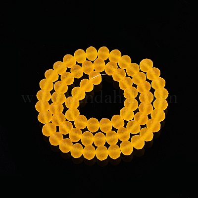 Прозрачные стеклянные бусины X-EGLA-A044-T8mm-MD05-1