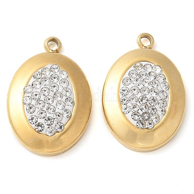 Полимерная глина стразами подвески STAS-Q345-04G-01-1