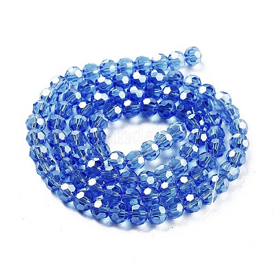 Гальванизируйте прозрачное стекло бисер нитей EGLA-A035-T6mm-A14-1