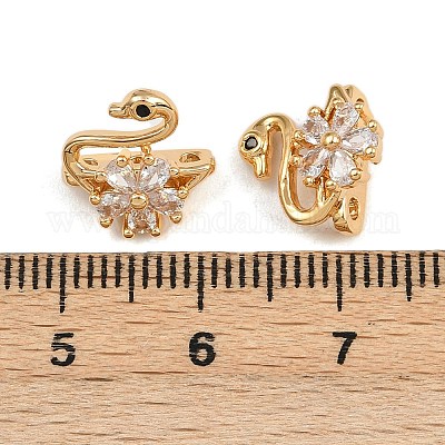 Латунные микропаве целларовые дистанционные планки из кубического циркония KK-F910-23G-02-1