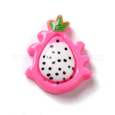 Мультяшные непрозрачные фрукты смоляные кабошоны RESI-K019-48-1