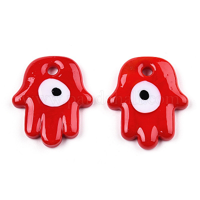 Непрозрачные подвески лэмпворк ручной работы LAMP-T011-15-B04-1