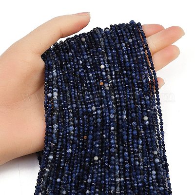 Природный содалит бисер нитей&nbsp;LS-G-RM2025425-A04-A-1