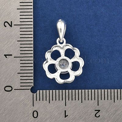 Подвески из тонкого серебра с прозрачными кубическими цирконами STER-P069-03A-S-1