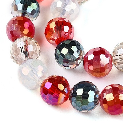 Гальванические стеклянные бусины X-GLAA-Z006-01J-1