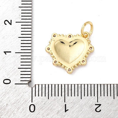 Латунный паве из кубических цирконий с эмалевыми подвесками KK-Q098-20G-D-1