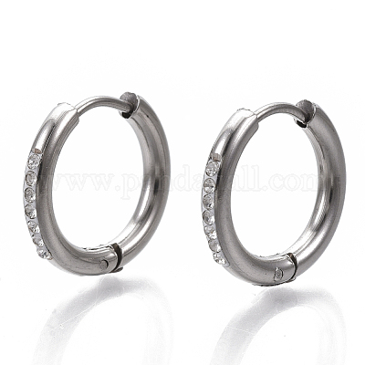 201 серьги-кольца из нержавеющей стали STAS-S079-162C-1