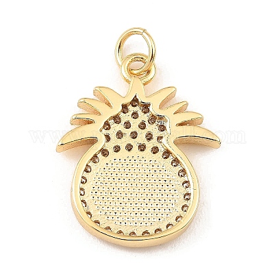 Латунь с фианитами и подвесками-ракушками KK-K342-18G-1