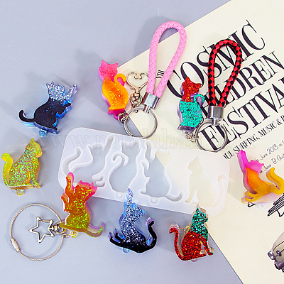 Подвеска в форме кошки DIY-K067-02B-1