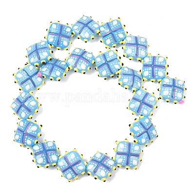 Стеклянные бусины из искусственного нефрита GLAA-L051-03D-1