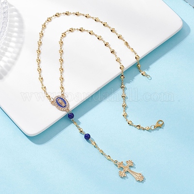 Латунные четки в форме сердца NJEW-JN05627-1