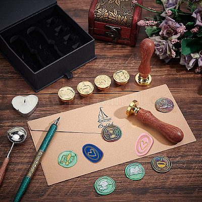 Наборы штампов с восковой печатью для альбомов «сделай сам» AJEW-WH0531-001-1