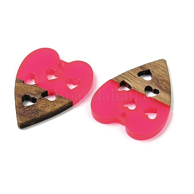 Подвески из смолы и ореха WOOD-I013-03B-1