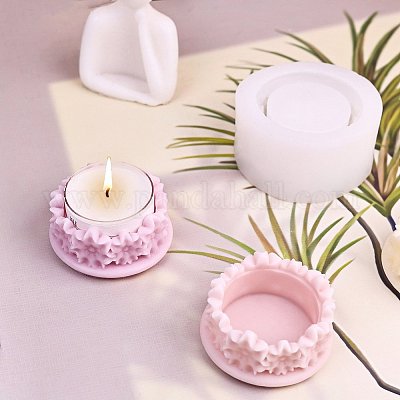 Stampi Per Candele In Silicone - 2 Pezzi, Forme Fiore E Luna, Per Fai Da Te - Foto 5