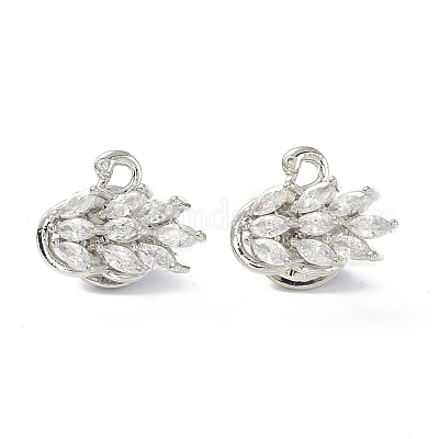 Брошь в виде сверкающего лебедя JEWB-K006-03P-1