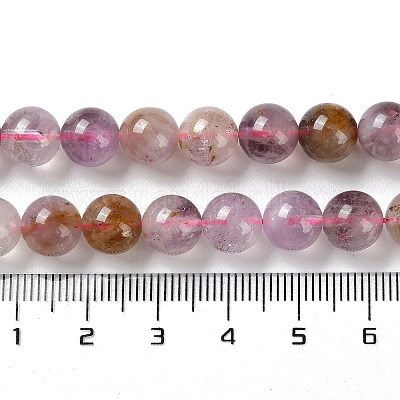 Натуральный фиолетовый рутилированный кварц G-M427-A01-02-1