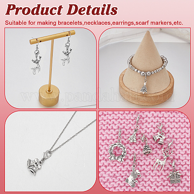 Рождественский кулон из сплава HJEW-FG00003-1