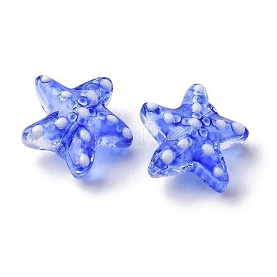 Бусы лэмпворк ручной работы LAMP-I027-09H-1