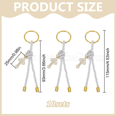 10шт. подвеска из полиэфирного шнура KEYC-FG00003-1