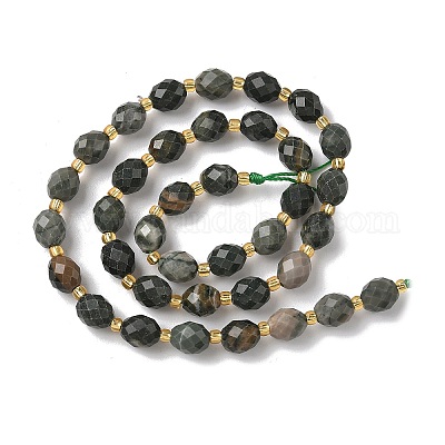 Натуральный зеленый деревянный кружевной камень бусины пряди&nbsp;G-F809-A30-01-1