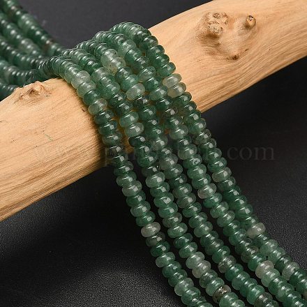 Естественно авантюрин бисер пряди G-L635-A03-4x2mm-04-1