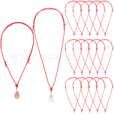 20шт регулируемый вощеный полиэстеровый шнур для изготовления ожерелья AJEW-SC0003-92A-1