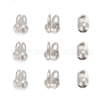 304 Stainless Steel Bead Tips STAS-R063-19-1