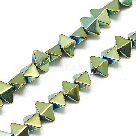 Electroplate Non-magnetic Synthetic Hematite Bead Strands G-Q486-31C-1