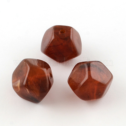 Imitation Gemstone Acrylic Beads OACR-R034-10-1