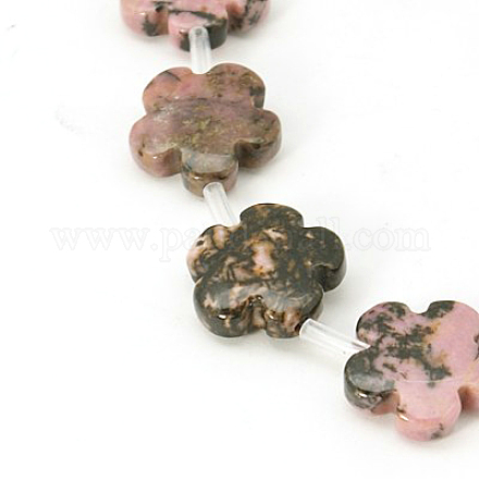 Natural Rhodonite Beads Strands G-G285-15x5mm-03-1