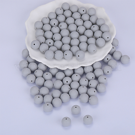 Круглые силиконовые фокусные бусины SI-JX0046A-83-1