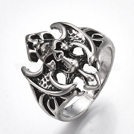 Alloy Wide Band Rings RJEW-T006-08-1