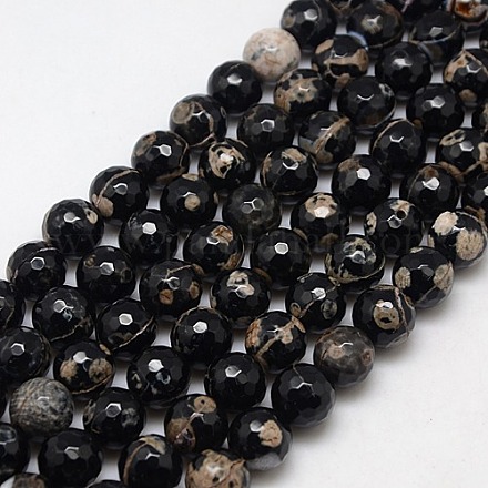 Natural Fire Agate Beads Strands G-L084-12mm-31-1