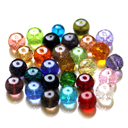 Imitation Austrian Crystal Beads SWAR-F064-10x8mm-M-1